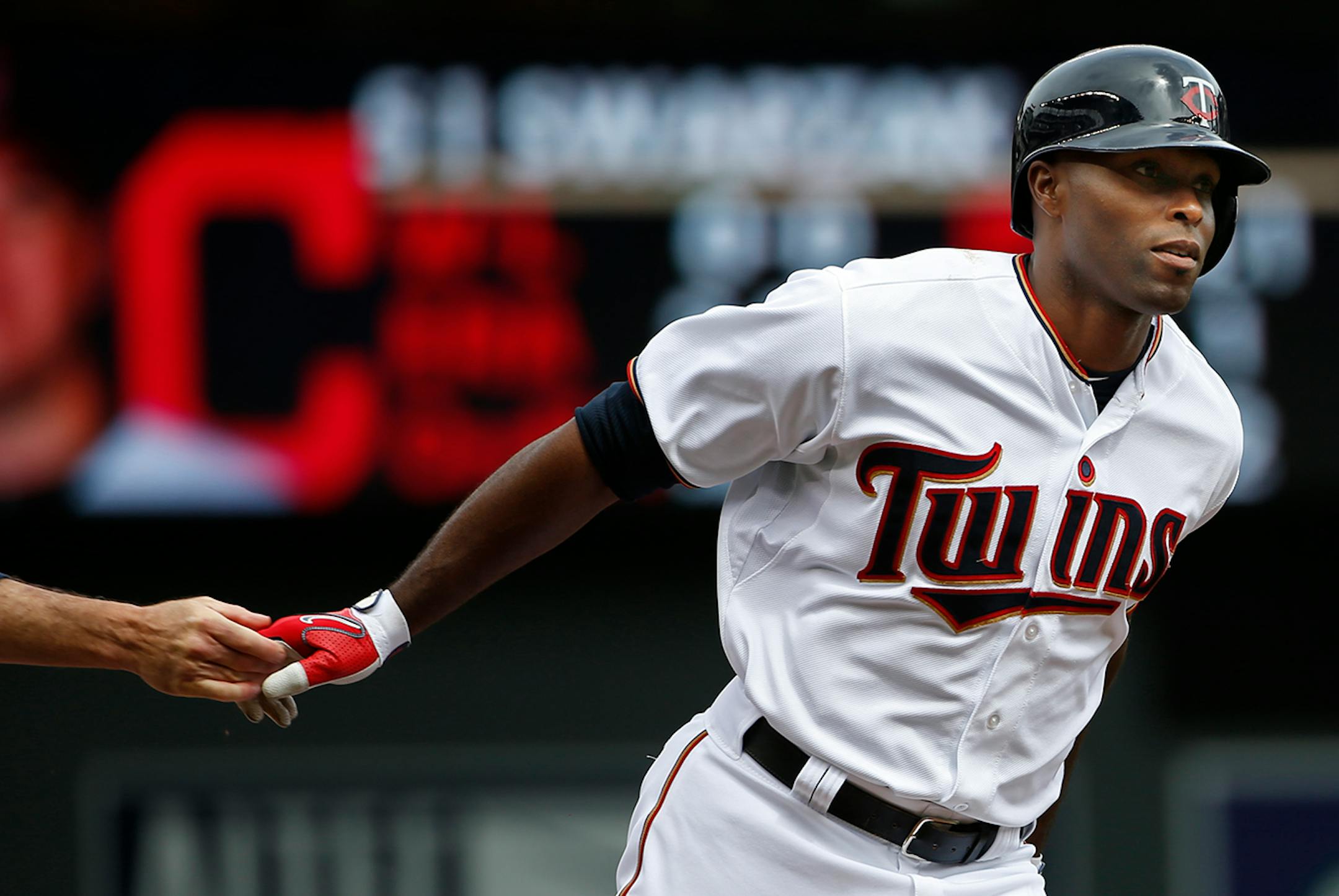 At Target Field in a game between the Indians and the Twins on April 9th, Torii Hunter hit a three-hit HR in the bottom of the sixth inning.