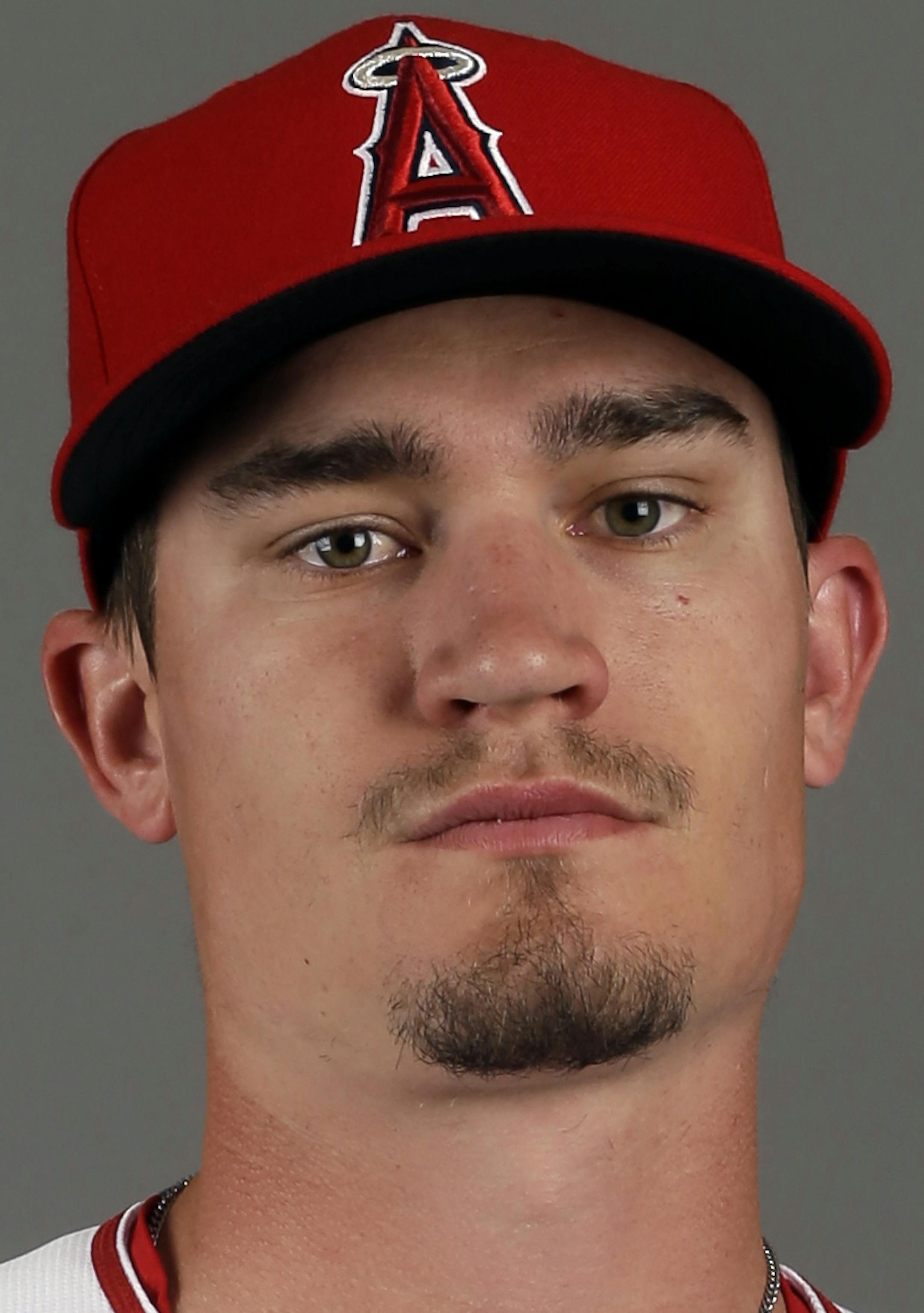 This is a 2015 photo of Los Angeles Angelsí Andrew Heaney. This image reflects the Angels active roster as of Saturday, Feb. 28, 2015, when the photo was taken. (AP Photo/Morry Gash) ORG XMIT: AZMG1