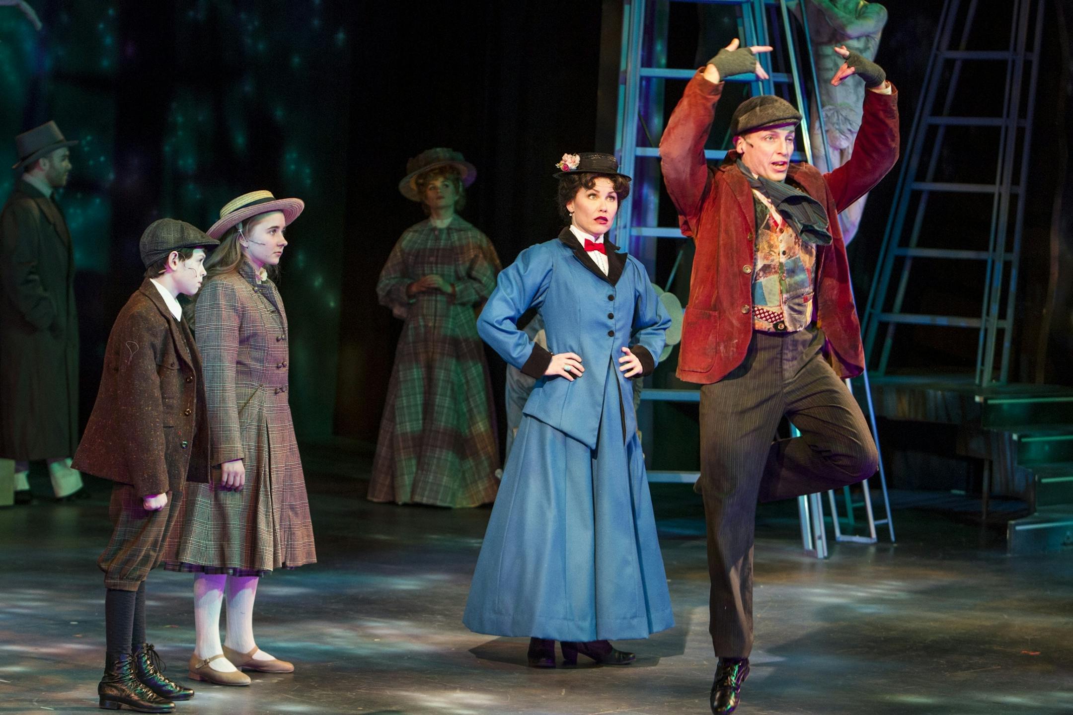 Ann Michels portrays the title character in "Mary Poppins" during dress rehearsal at Chanhassen Dinner Theatres February 26, 2015.