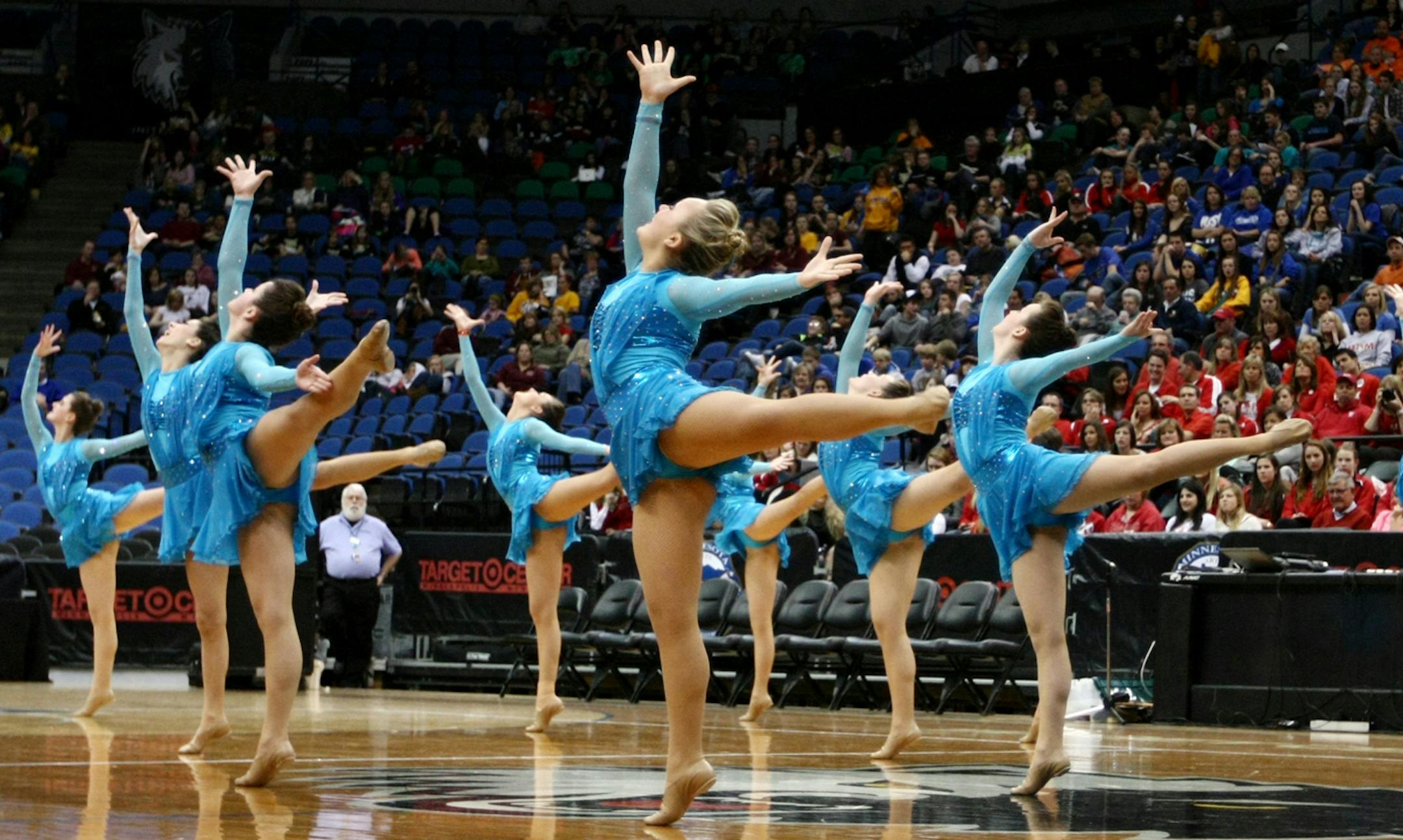 The Maple Grove High School dance team competed in the AAA prelimary jazz competition for the Minnesota State High School League Dance Team Tournament on Saturday, February 17, 2012 at the Target Center. ] MARISA WOJCIK marisa.wojcik@startribune.com WEST EXTRA DISPLAY FOR 2/22: The Wayzata and Maple Grove High School dance teams are perennial winners of the state dance title. They are both competing in the AAA competition at Target Center on Saturday at 2:15. We would like photos of them in acti