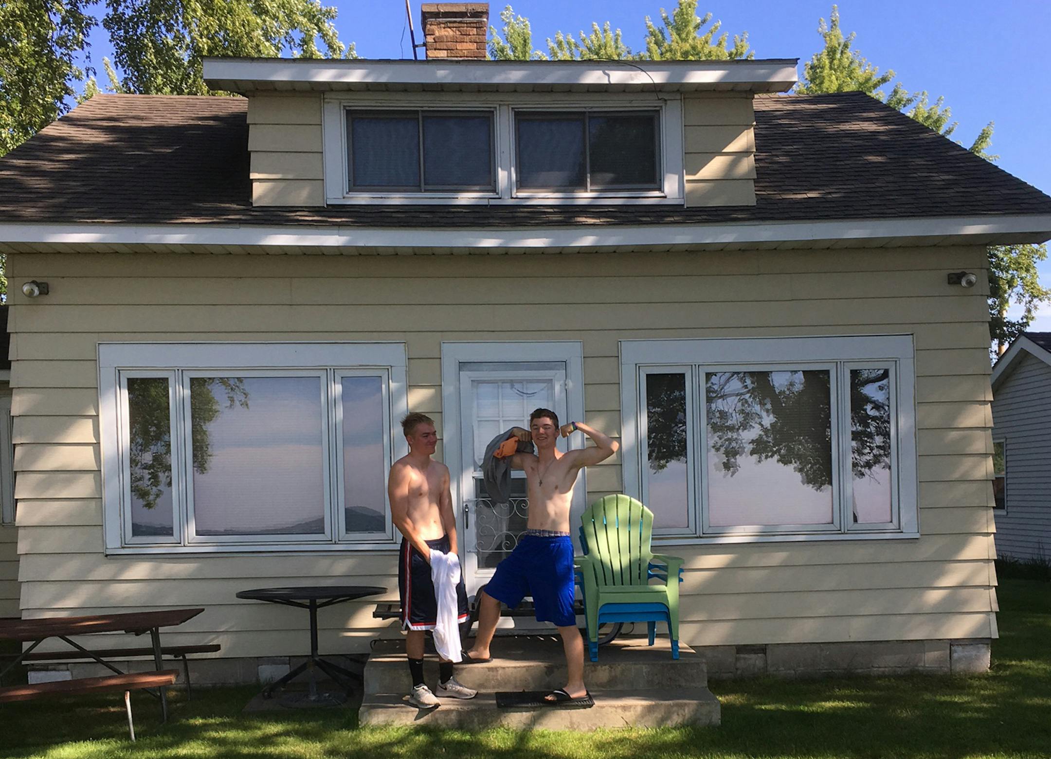 Casey, left, and Shaymus O'Brien, for Outdoors Weekend