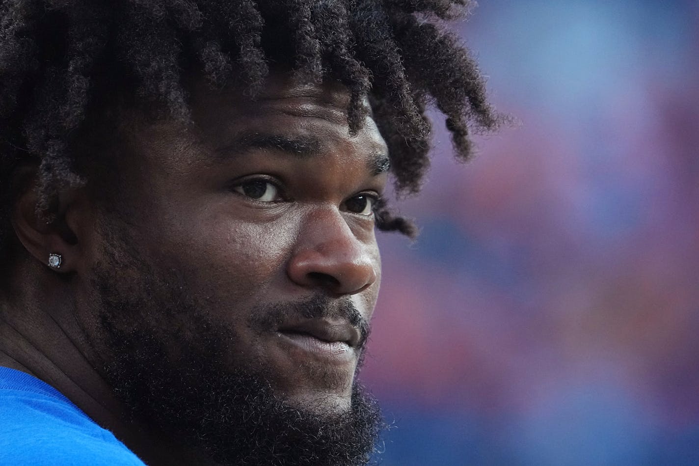 Los Angeles Rams running back Cam Akers (3) prior to the game against the Denver Broncos of an NFL football game Saturday, Aug 26, 2023, in Denver. (AP Photo/Bart Young)