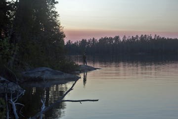 Saganaga Lake, the deepest lake in Minnesota and one of the largest in the BWCA.