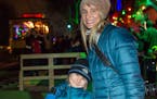 Van Elofson and Mia Lee (mom) attend Vinternaat at the Lake Harriet Trolley.