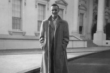 John banks at the White House in 1954.