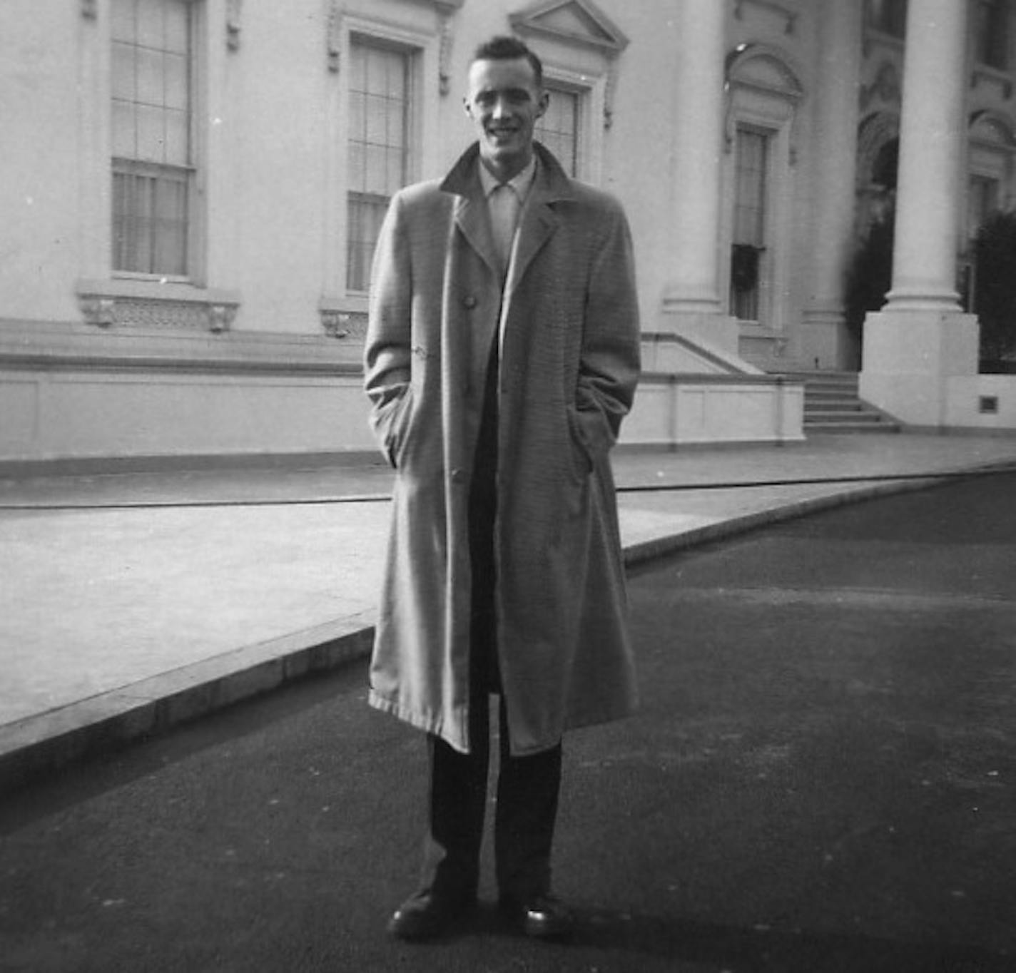 John banks at the White House in 1954.