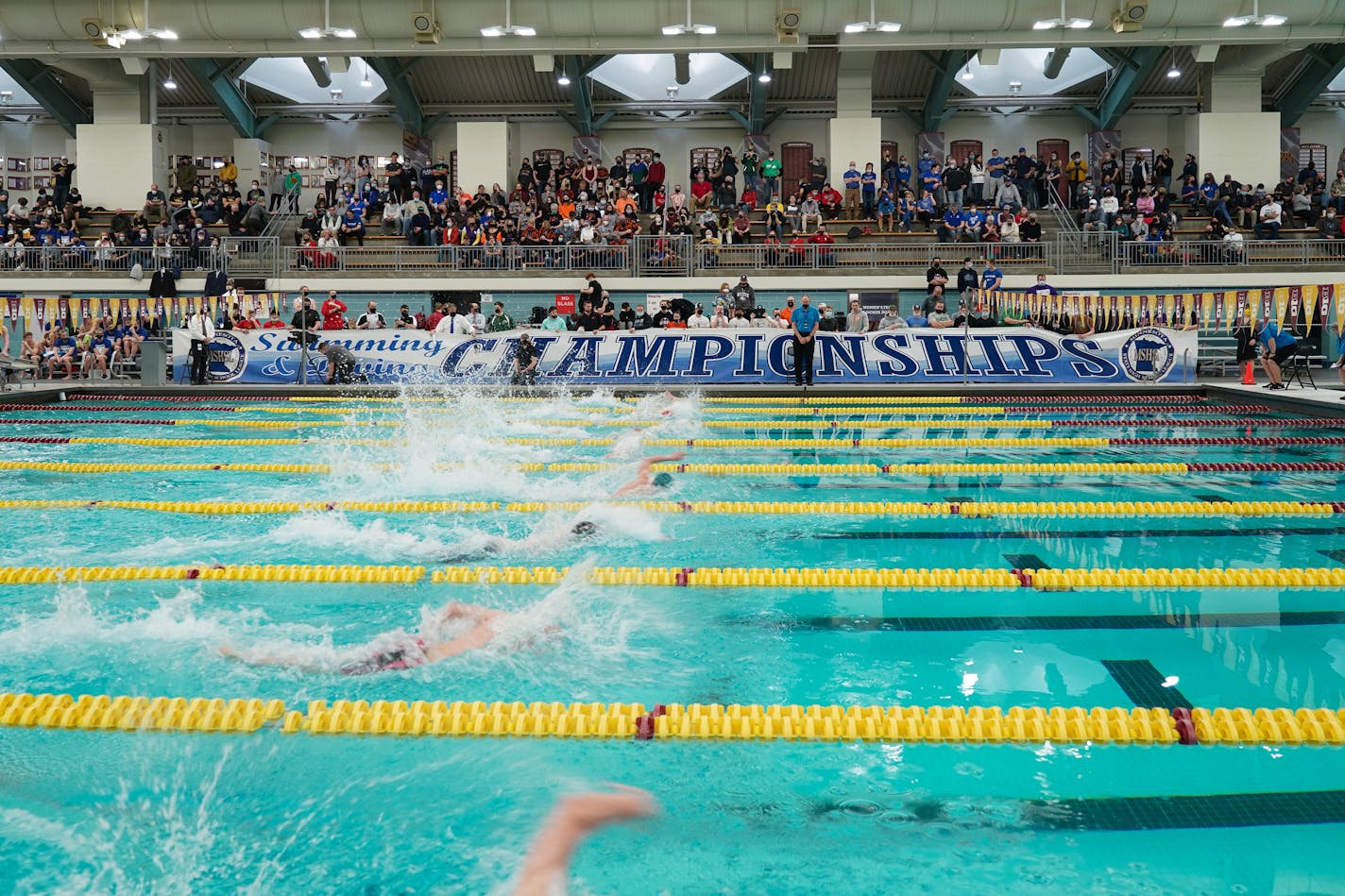 The boys Class 1A state swim championships took place Saturday, March 5, 2022 on the campus of the University of Minnesota in Minneapolis, Minn. ] SHARI L. GROSS ??? shari.gross@startribune.com