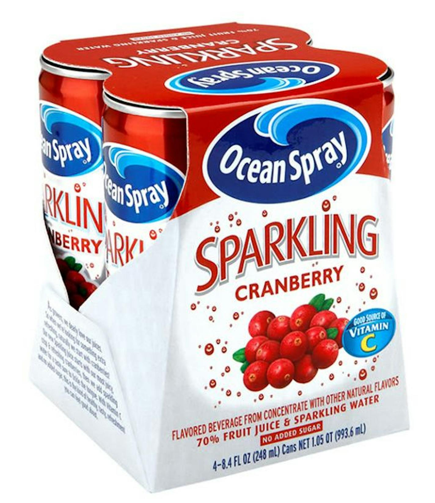 New from Ocean Spray: sparkling juice drinks.
