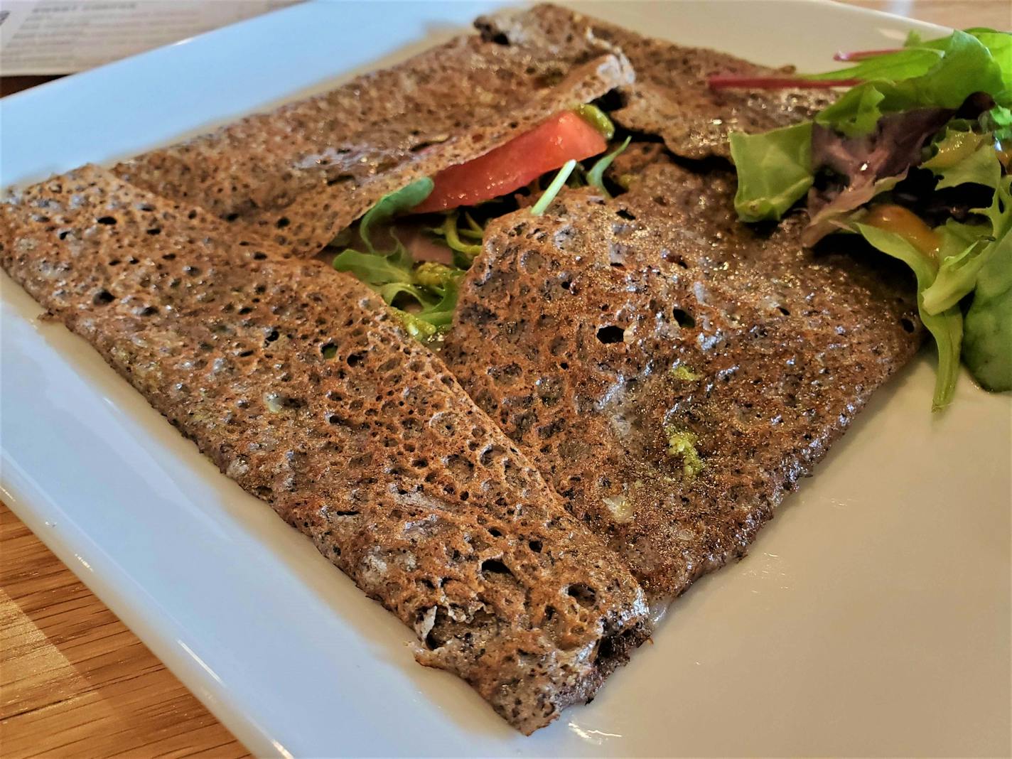 Buckwheat galette from Breizh Crêperie at Minneapolis Cider Company.