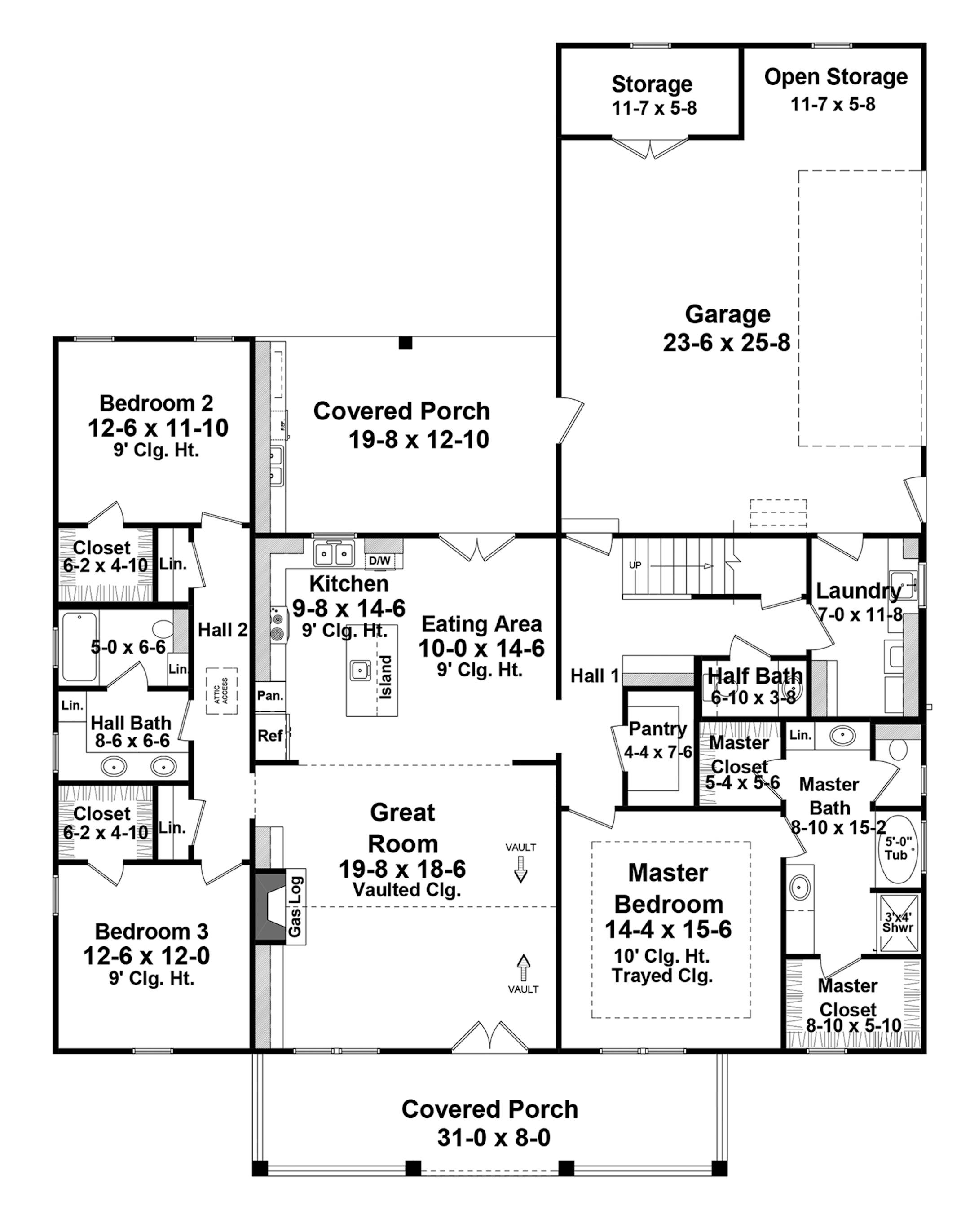 Home plan: Country curb appeal meets a modern layout