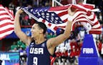 USA Basketball photo.
Minnehaha Academy&#xed;s Jalen Suggs won his second gold medal with the U.S. national team on Sunday night when his team defeate