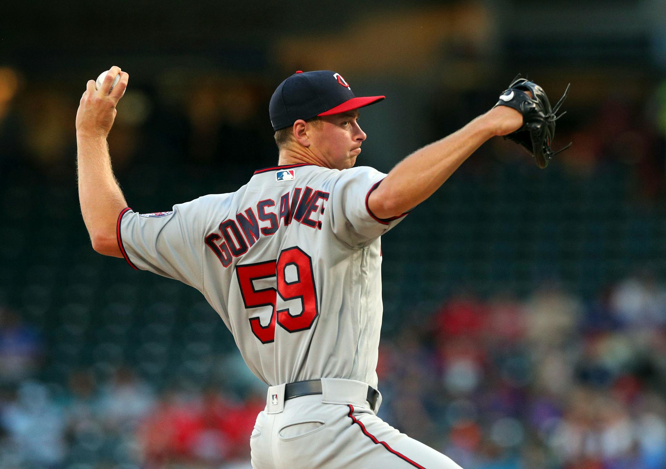 Twins pitcher Stephen Gonsalves, during a game last August.