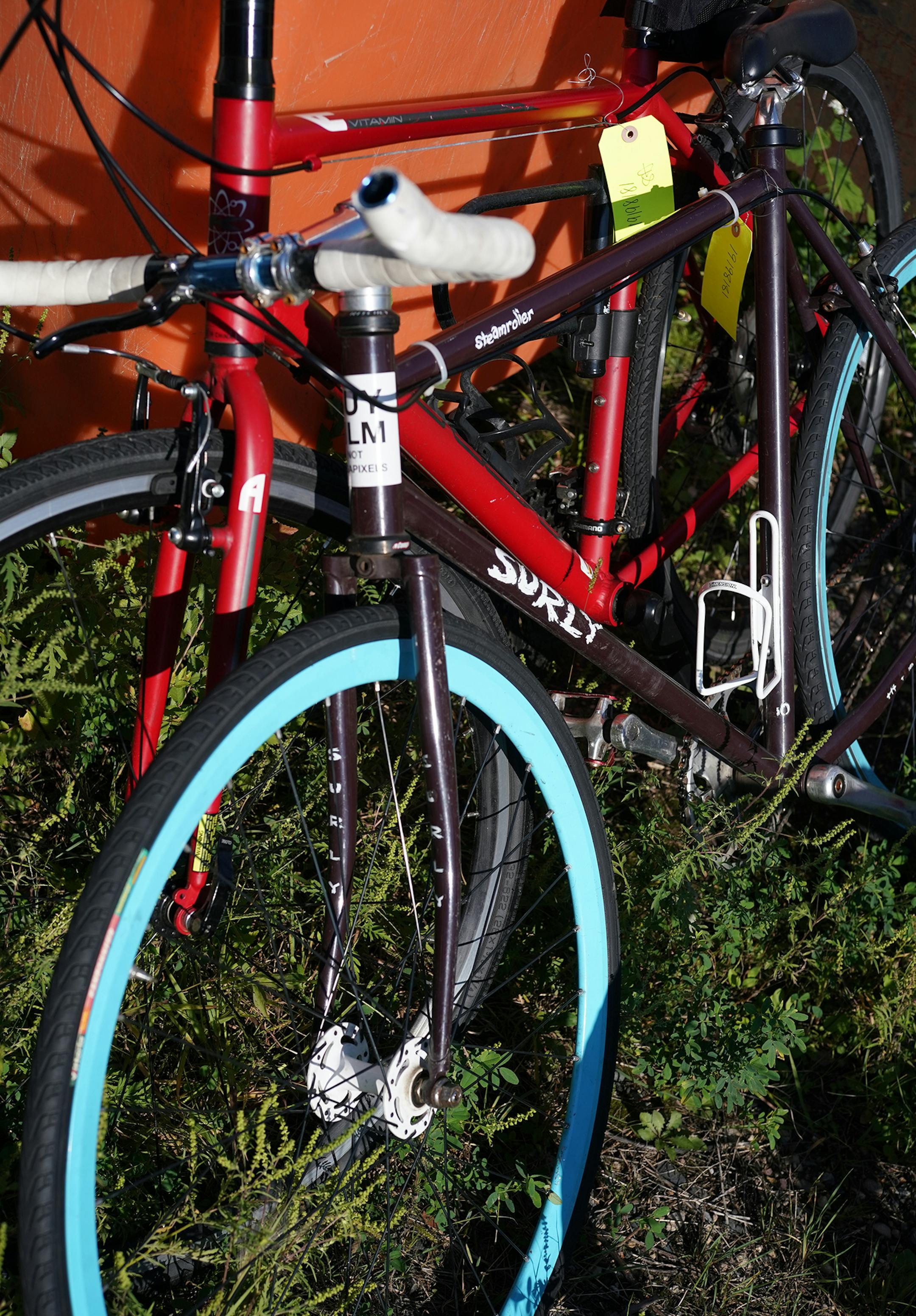 These recovered bikes at the impound lot in St. Paul were tagged and catalogued.] Making a city safer involves more than responding to serious crime. Sometimes, it means picking up long-abandoned bikes. RICHARD TSONG-TAATARII ¥ richard.tsong-taatarii@startribune.com