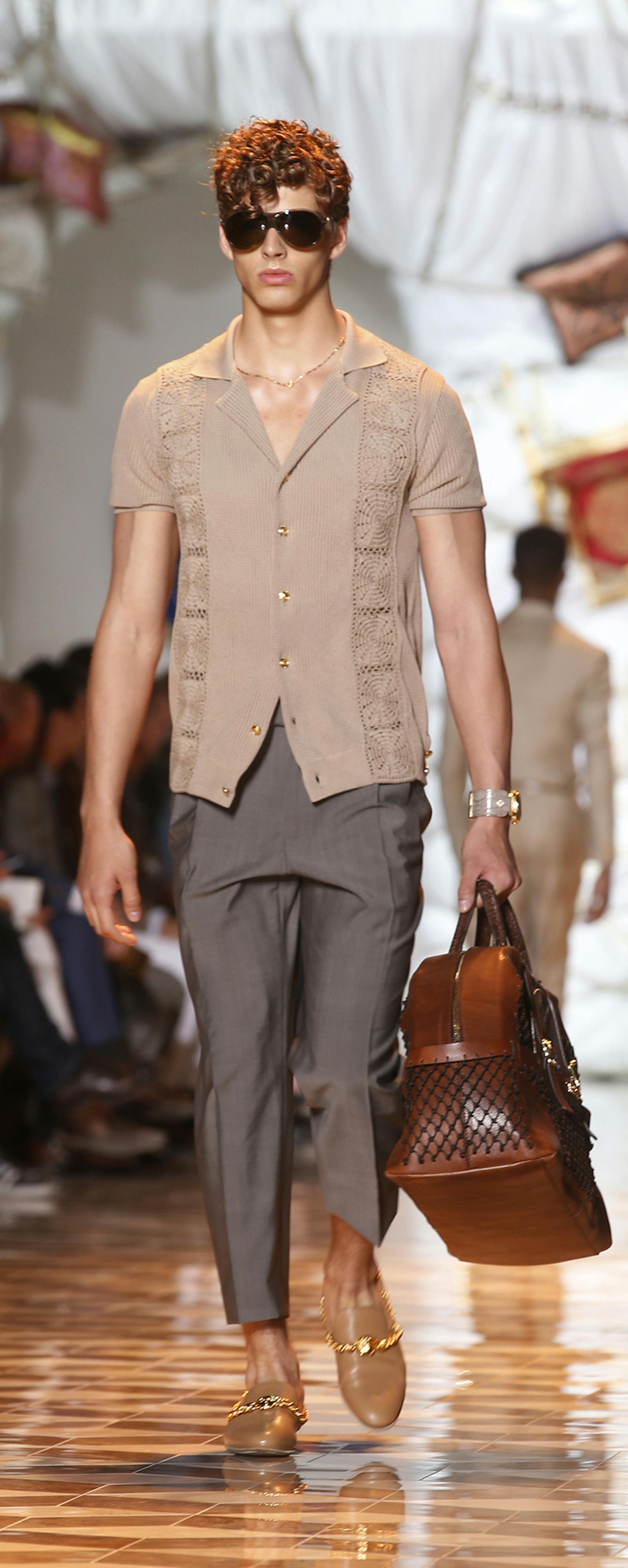 A look from the Versace spring/summer 2015 menswear collection.