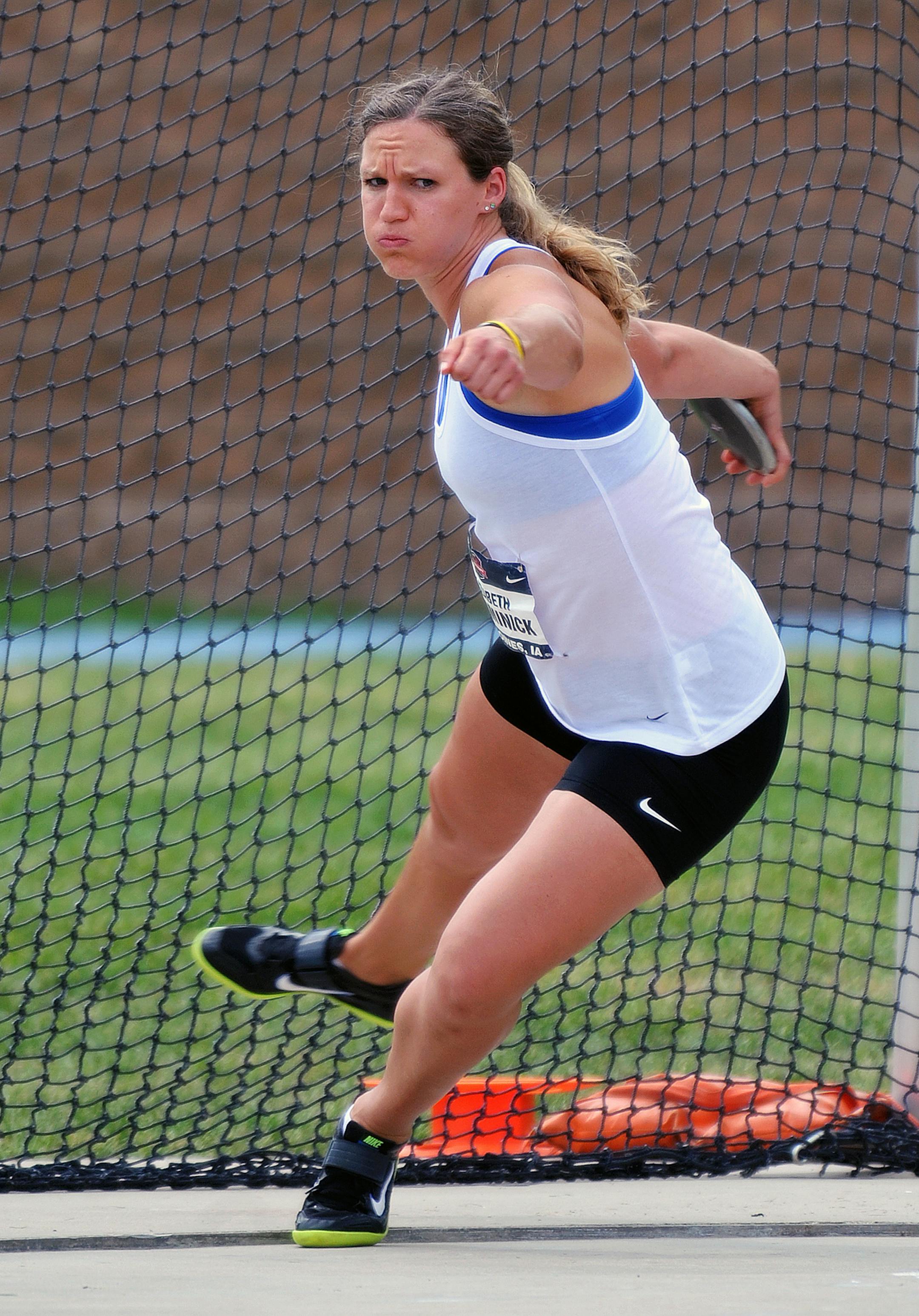 Pursuing the perfect discus toss has meant a life of sacrifice for Lakeville's Liz Podominick.