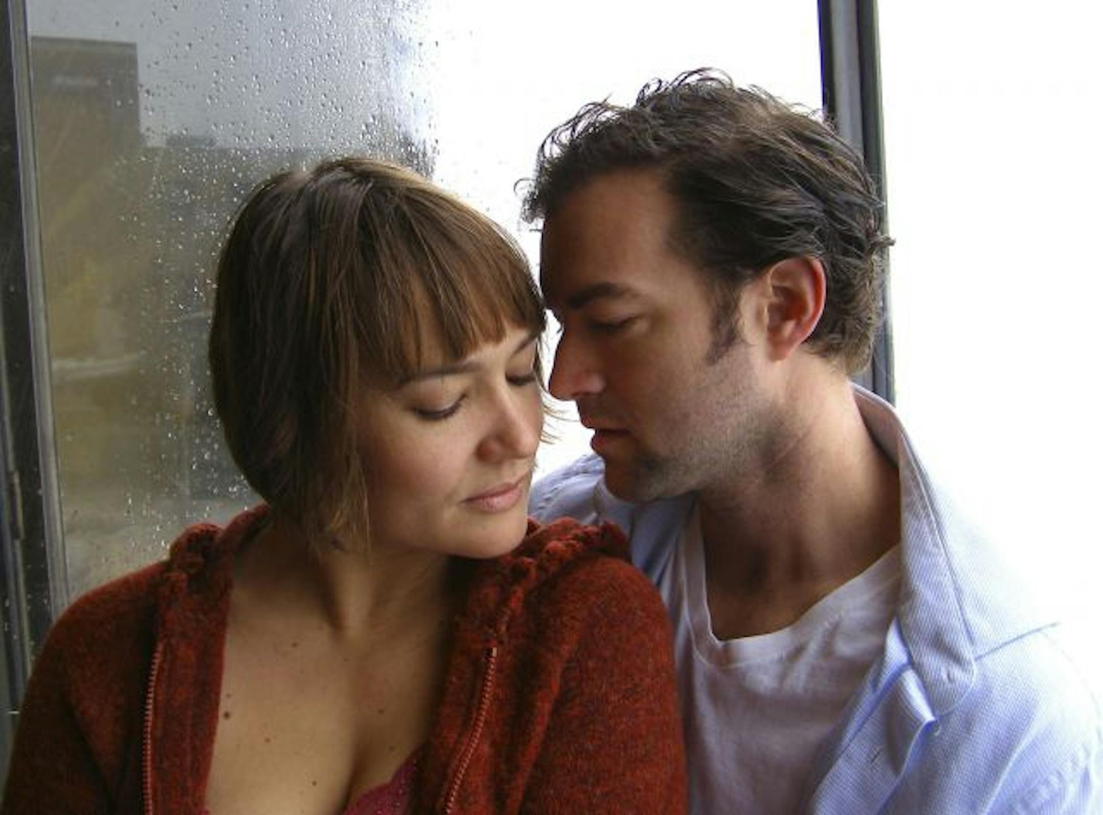 Katie Guentzel and Peter Hansen in "Burn This"