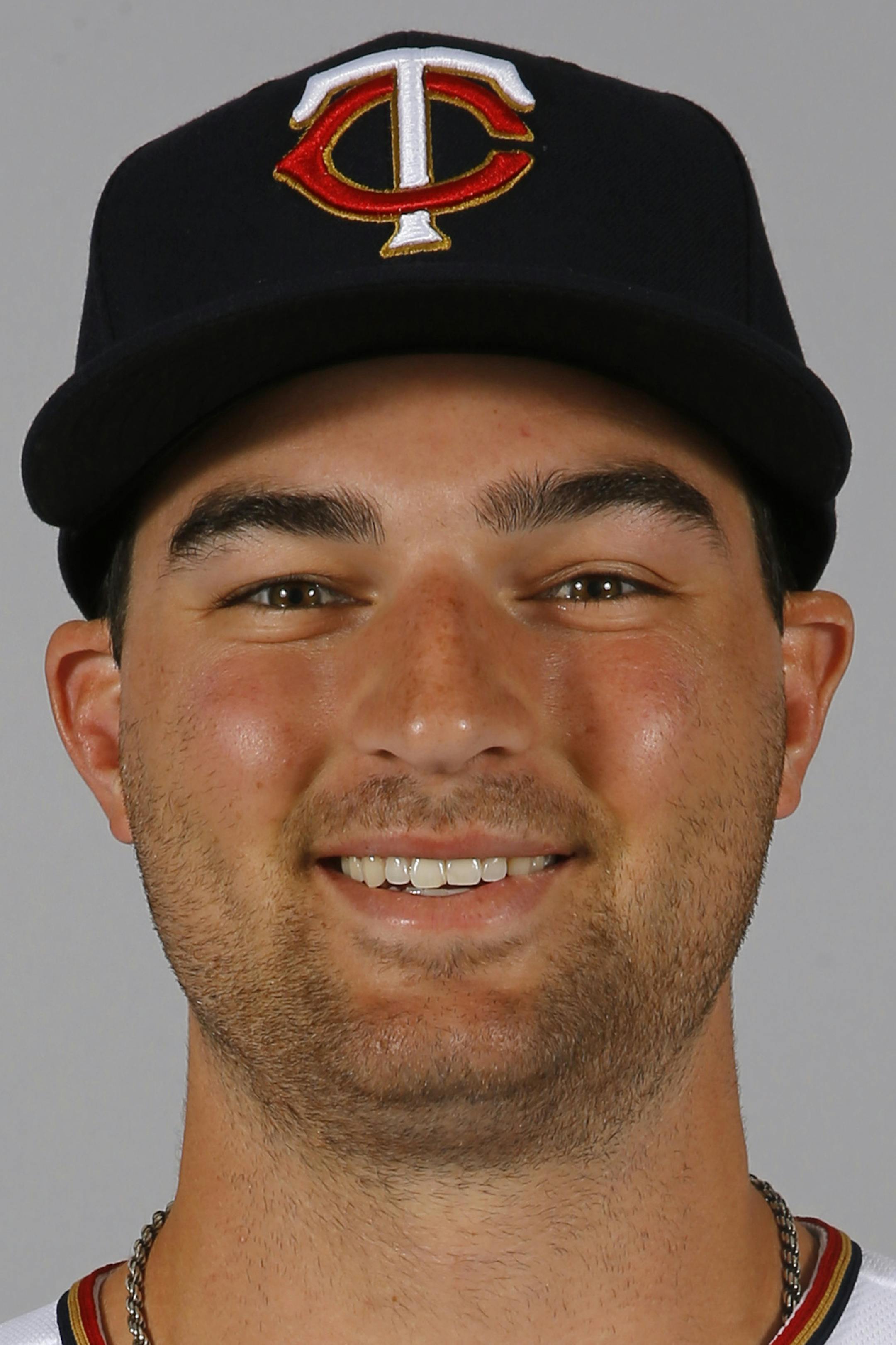 This is a 2016 photo of Mason Melotakis of the Minnesota Twins baseball team. This image reflects the 2016 active roster as of March 1, 2016, when this image was taken. (AP Photo/Patrick Semansky) ORG XMIT: OTK