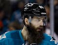 San Jose's Brent Burns leads NHL defensemen with 15 goals and is tied for first with 35 points.