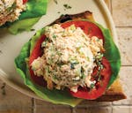 Dill pickles are a game-changing addition to Dilly Chicken Salad on Toast. From “Come Hungry,” by Melissa Ben-Ishay (William Morrow, 2024).