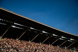 Fans fill the stadium before the start of the match between Minnesota United and Toronto FC Saturday, June 3, 2023, at Allianz Field in St. Paul, Minn