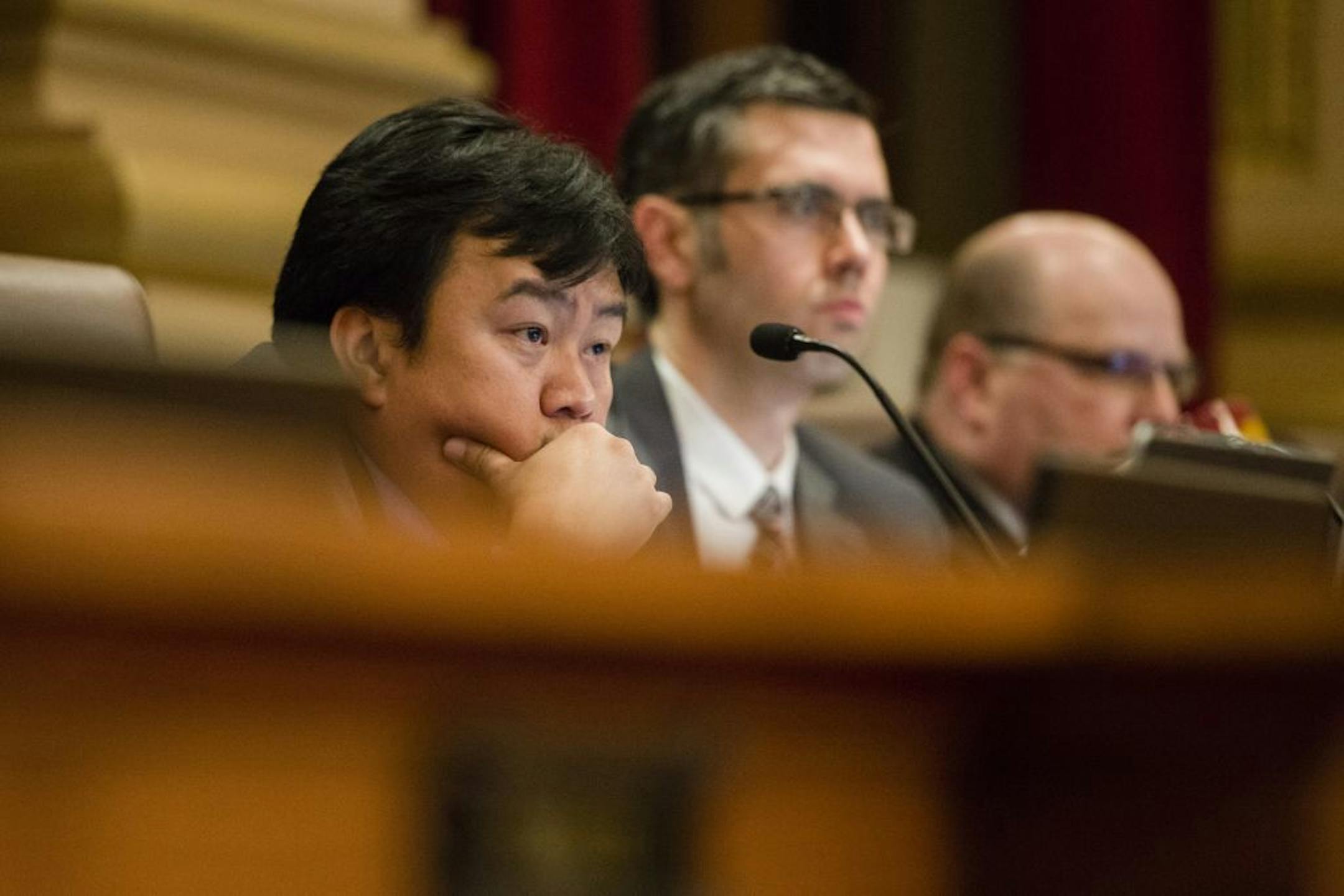 Council Member Blong Yang was repeatedly denounced by speakers for his proposal.