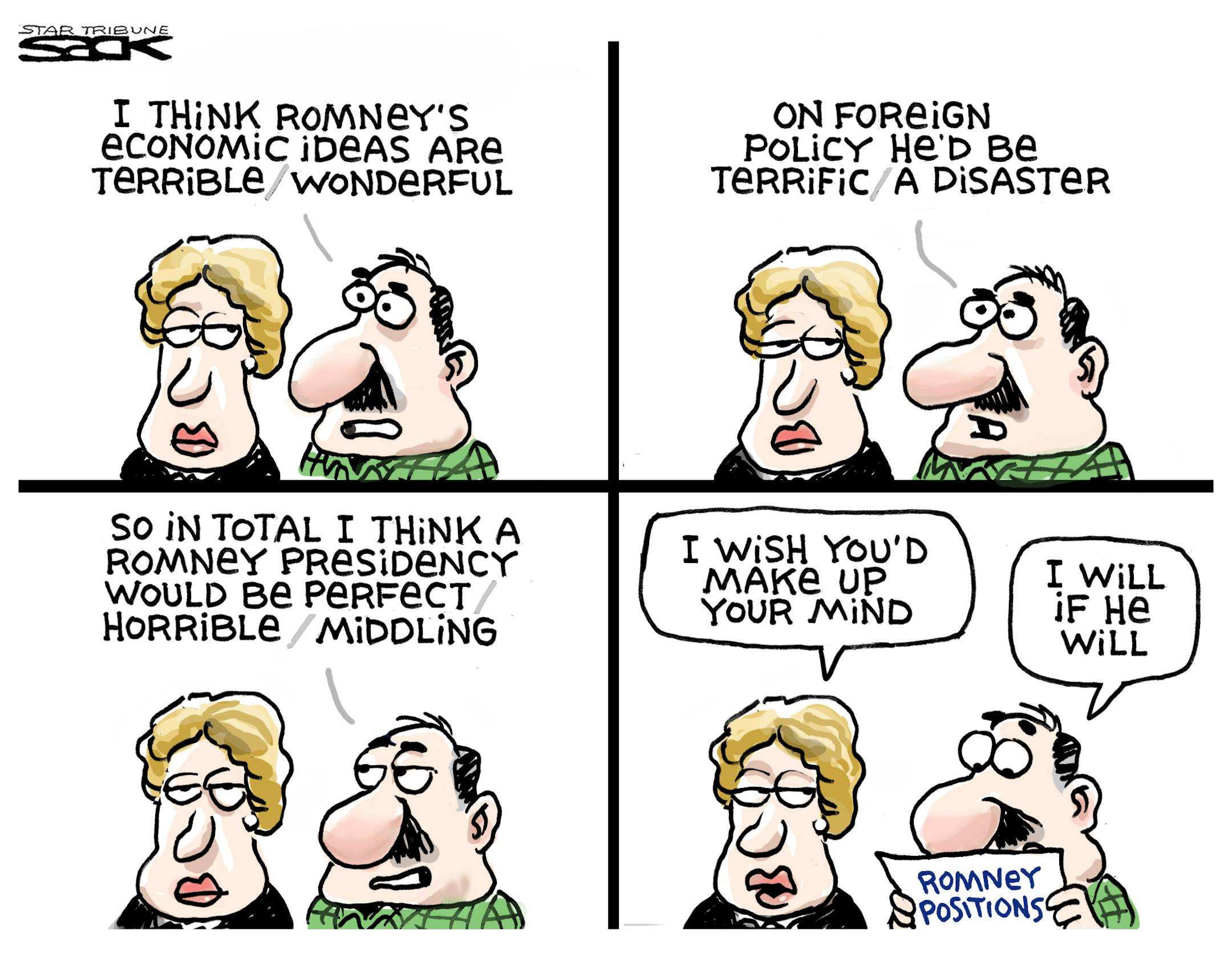 Steve Sack editorial cartoon for Oct. 14, 2012.