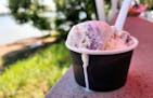 La La’s lemon berry ice cream at the Painted Turtle on Lake Nokomis.