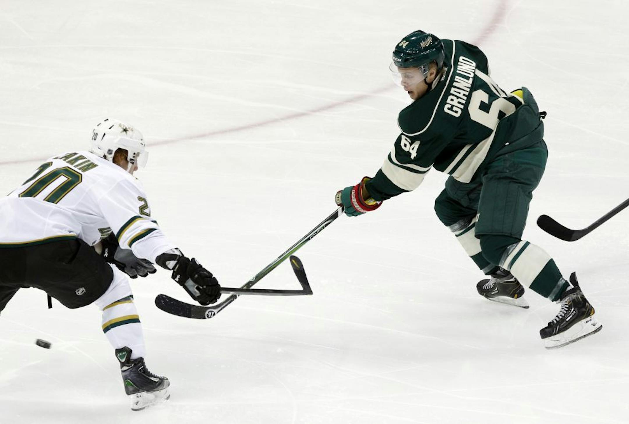 Minnesota Wild center Mikael Granlund (64) will represent Finland in the Olympic games.
