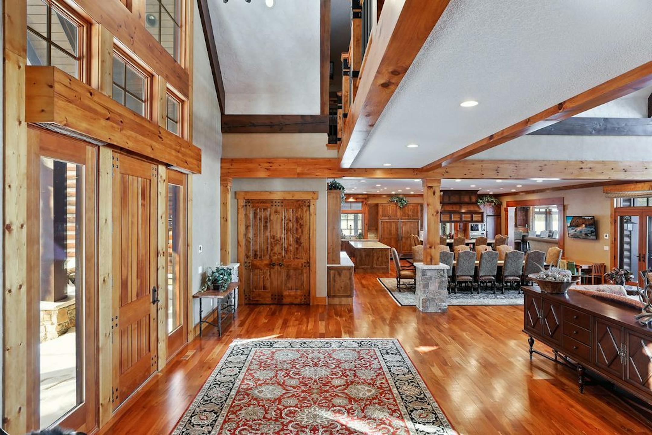 Inside the front entry of the main house.