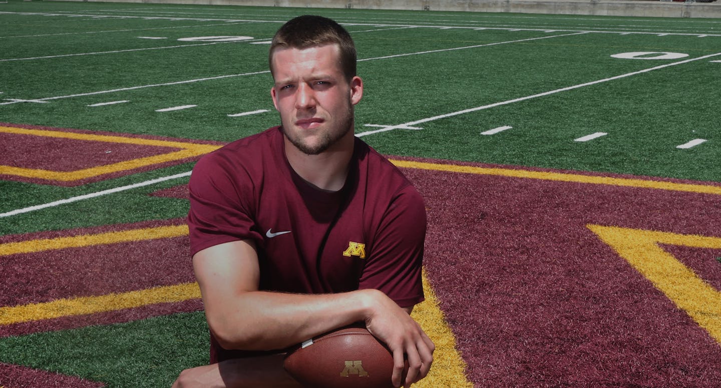 After splitting time in 2013, Mitch Leidner is the unquestioned starter at quarterback for the Gophers this year.