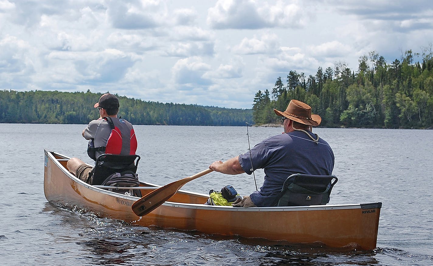 In Peter Geye's novel, "Wintering," a father and son canoe into the BWCA at the end of the season.