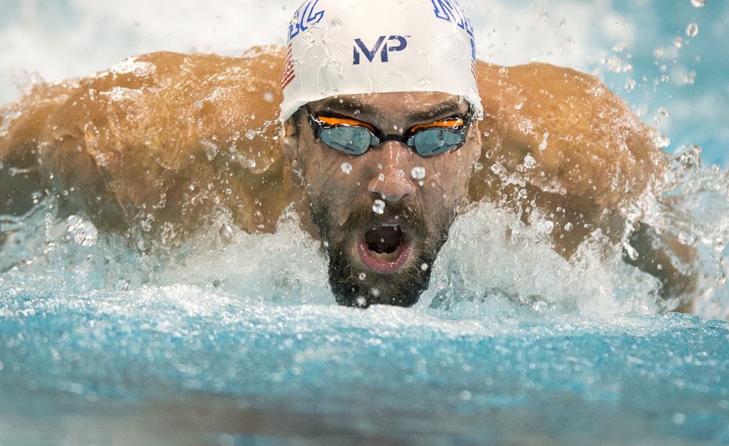 Michael Phelps placed third in the 100-meter butterfly Thursday at the University of Minnesota Aquatic Center.