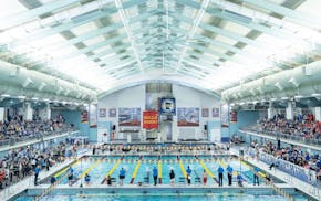 The Jean K. Freeman Aquatic Center houses the swimming state meets.