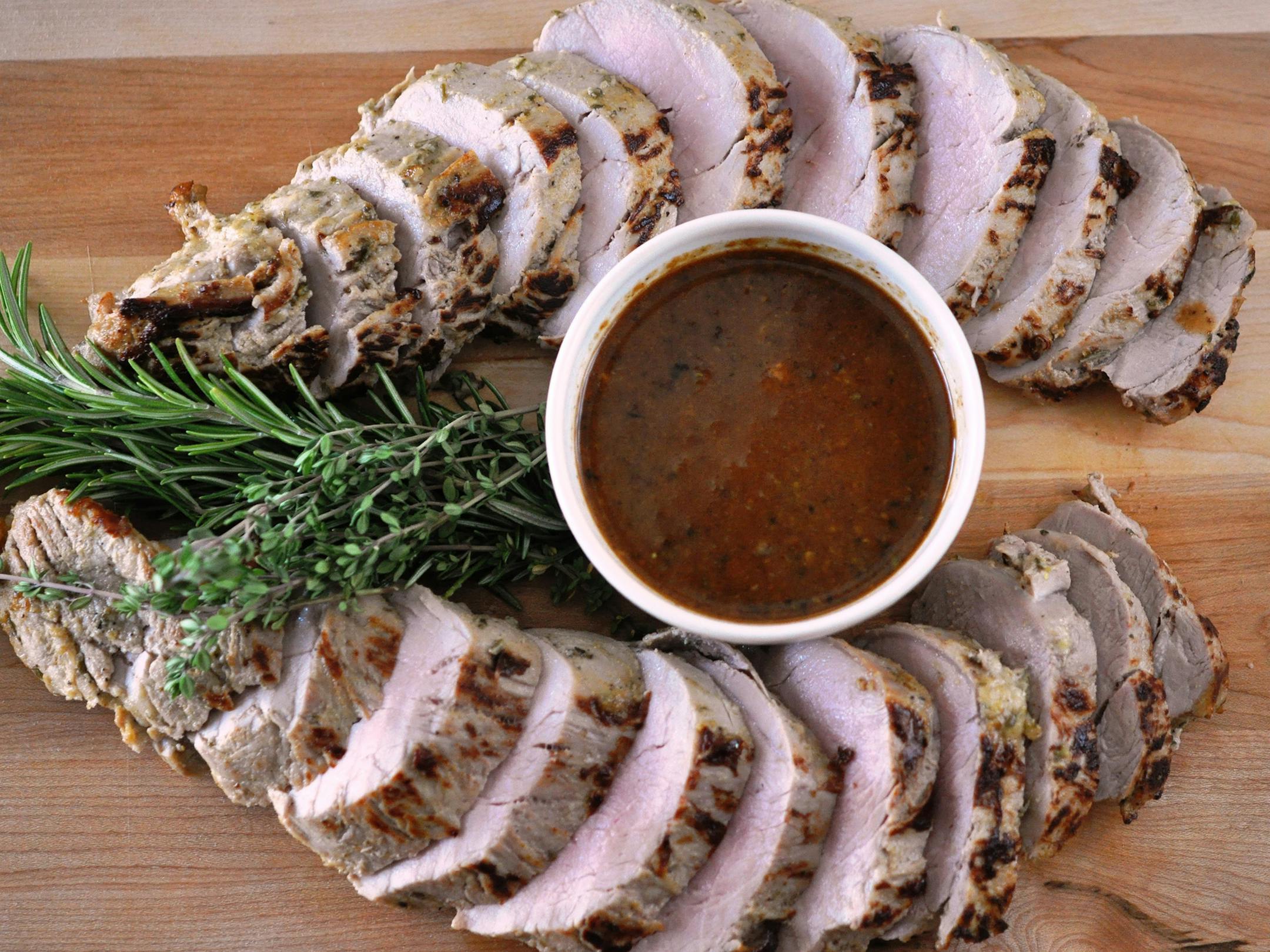 Meredith Deeds, Special to the Star Tribune Lemon and Herb Marinated Pork Tenderloin.