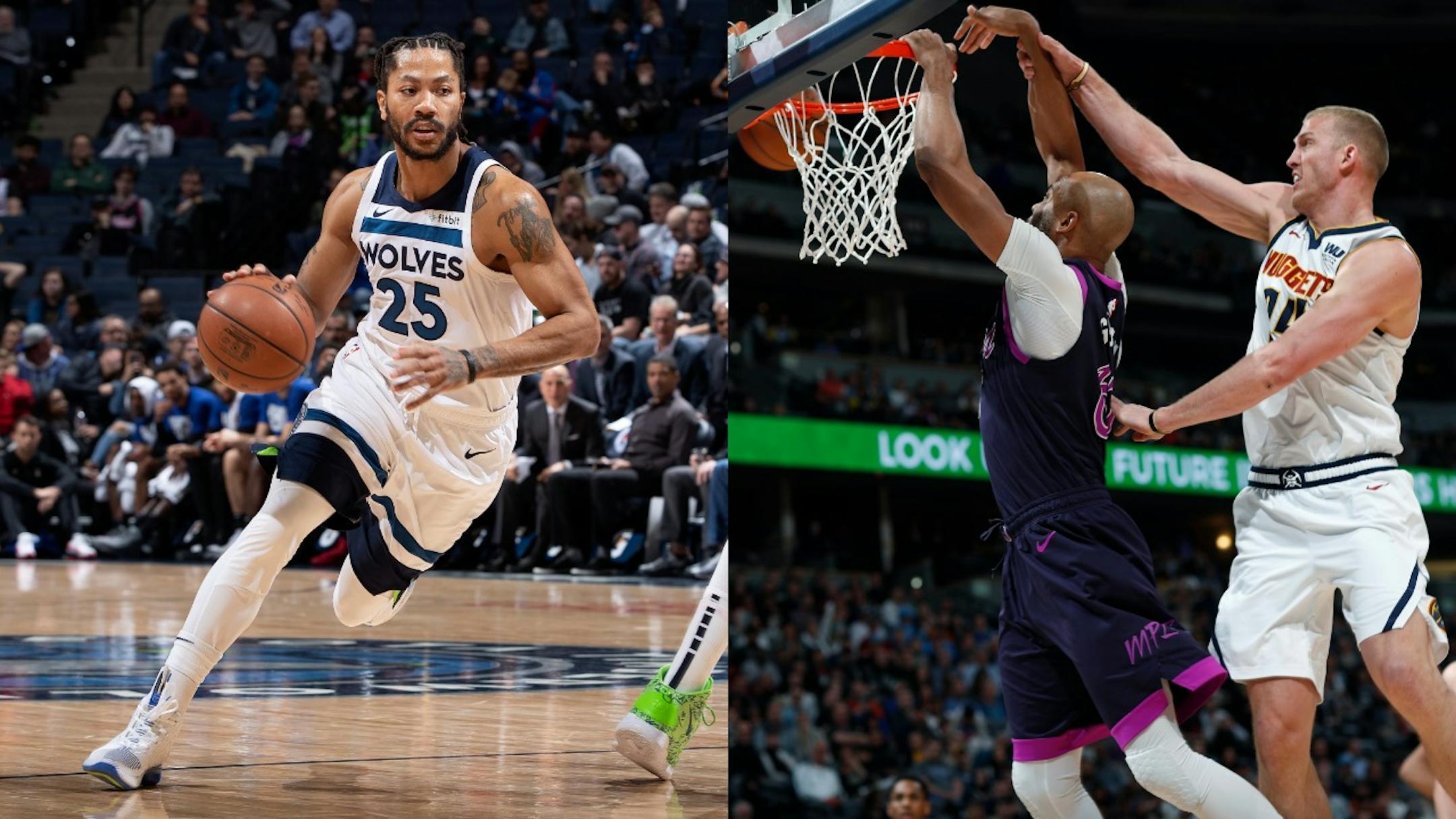 Two favorites of former Timberwolves coach Tom Thibodeau are headed to other teams. Guard Derrick Rose (left) is expected to sign a two-year, $15 million deal with the Pistons, while Taj Gibson (right) is getting a two-year, $20 million deal with the Knicks.