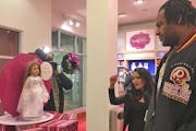 Washington Redskins player Ty Nsekhe purchases Christmas presents for 5-year-old Dae'Anne Reynolds, the daughter of Philando Castile's girlfriend, Dia