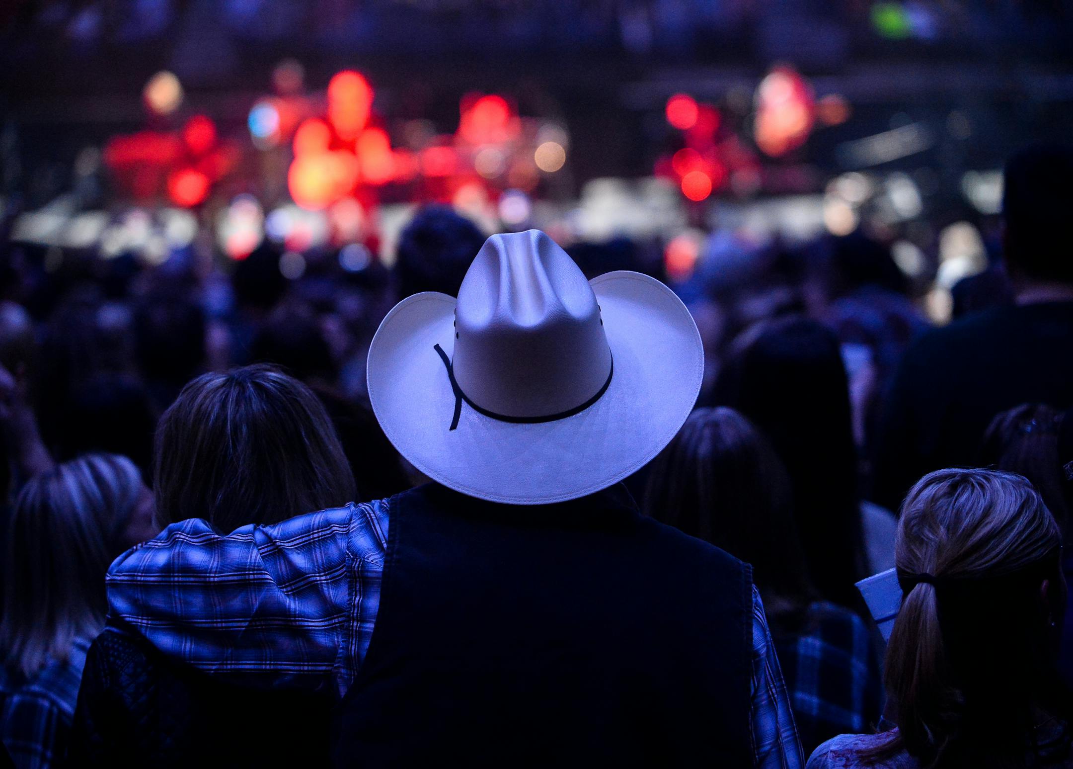 Fans listened as Eric Church performed at Target center on Friday, Jan. 20, 2017 in Minneapolis, Minn. ] (AARON LAVINSKY/STAR TRIBUNE) aaron.lavinsky@startribune.com Eric Church performed at Target center on Friday, Jan. 20, 2017 in Minneapolis, Minn.