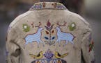 Detail of the beaded back of a child's floral jacket made by a Dakota artist in the late 1800's. ] JEFF WHEELER &#x2022; Jeff.Wheeler@startribune.com
