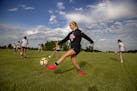 Farmington High School girls' soccer captain Bailey McCuddin and her teammates participated in the first available day of summer workouts for high sch