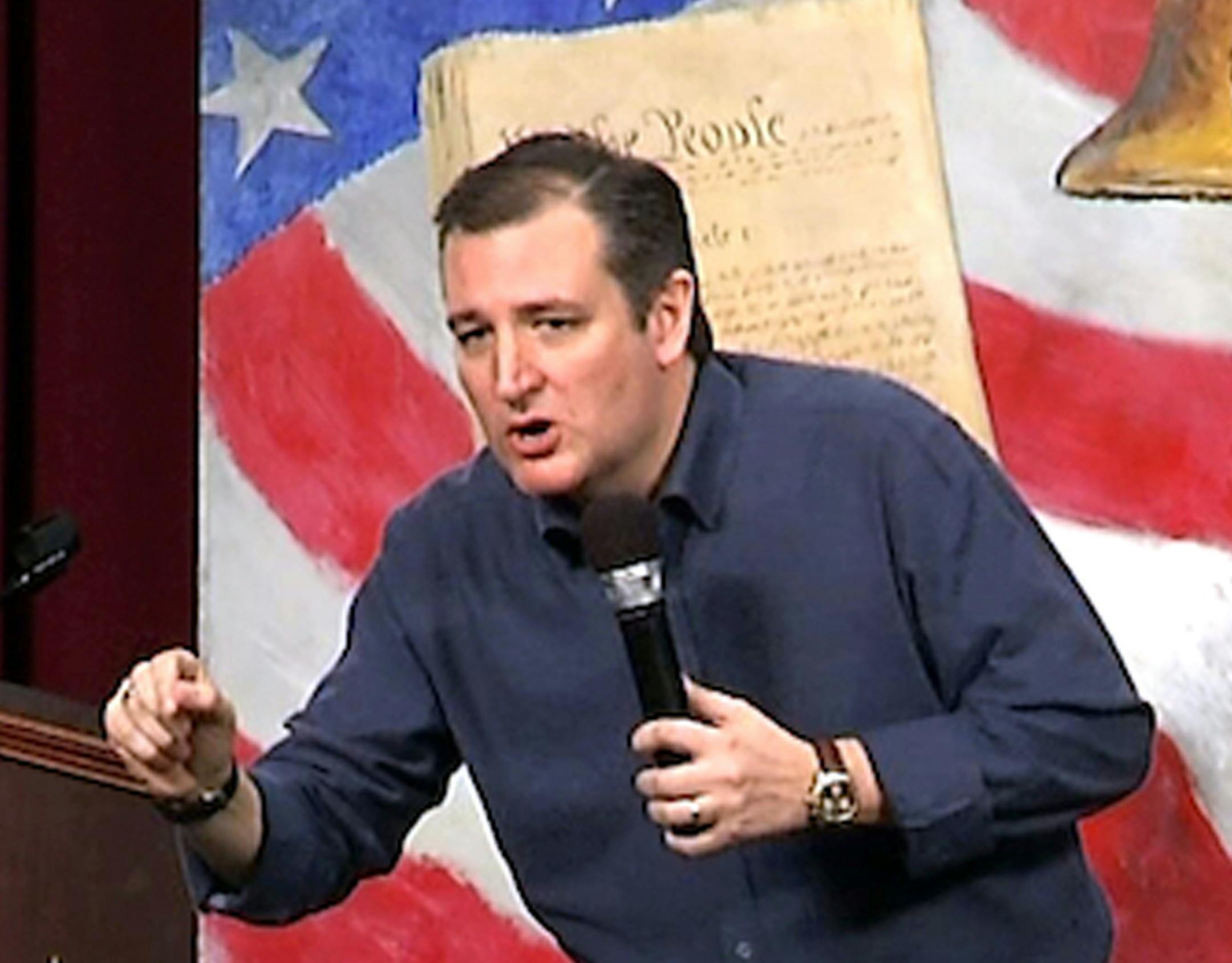 Republican presidential candidate, Sen. Ted Cruz, R-Texas, speaks at the South Carolina Tea Party Convention in Myrtle Beach, S.C., Saturday, Jan. 16, 2016. (AP Photo/Alex Sanz)