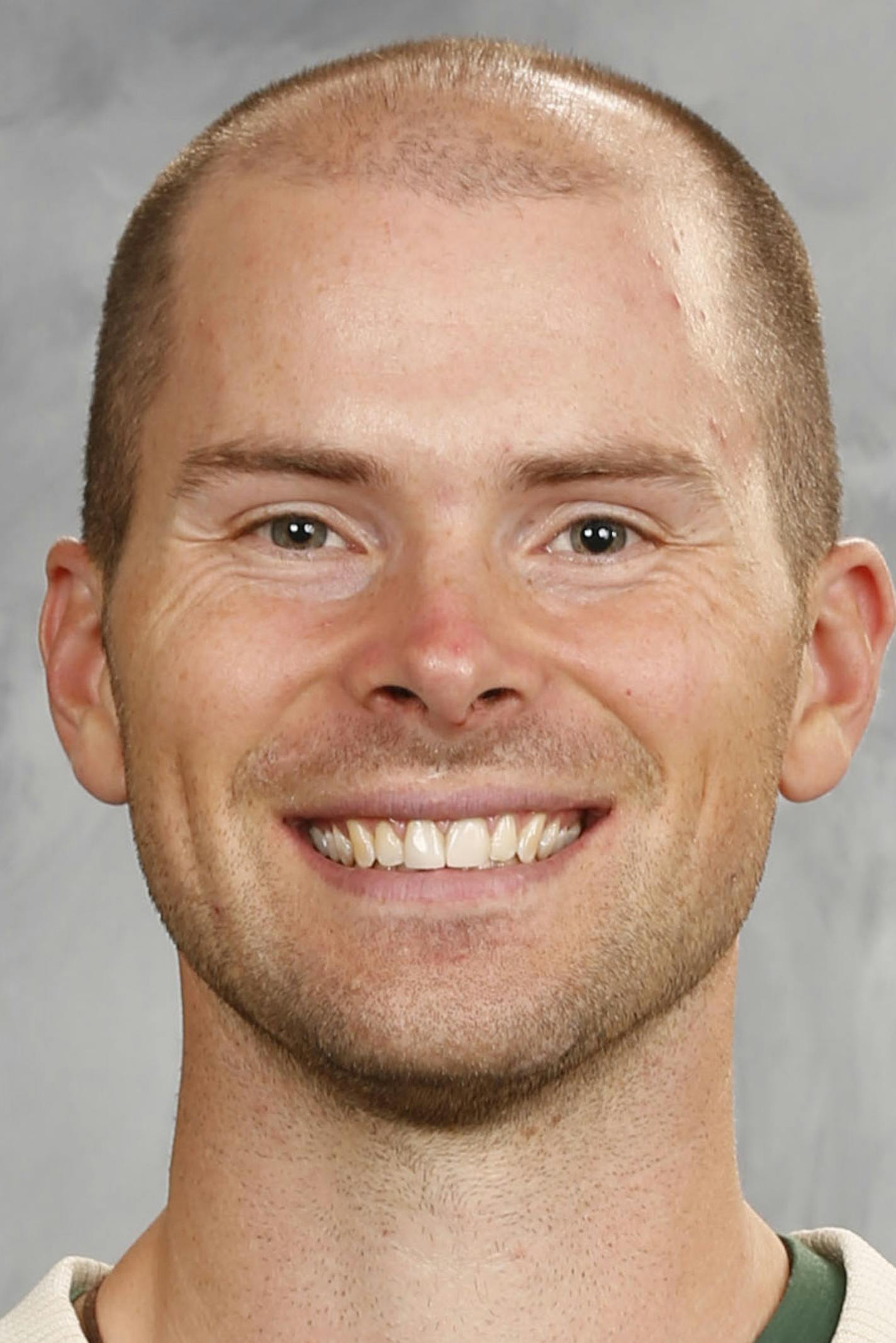 ST. PAUL, MN - SEPTEMBER 22: Nate Prosser #39 of the Minnesota Wild poses for his official headshot for the 2016-2017 season on September 22, 2016 at the Xcel Energy Center in St. Paul, Minnesota. (Andy King/NHLI via Getty Images) *** Local Caption *** Nate Prosser ORG XMIT: 670947917