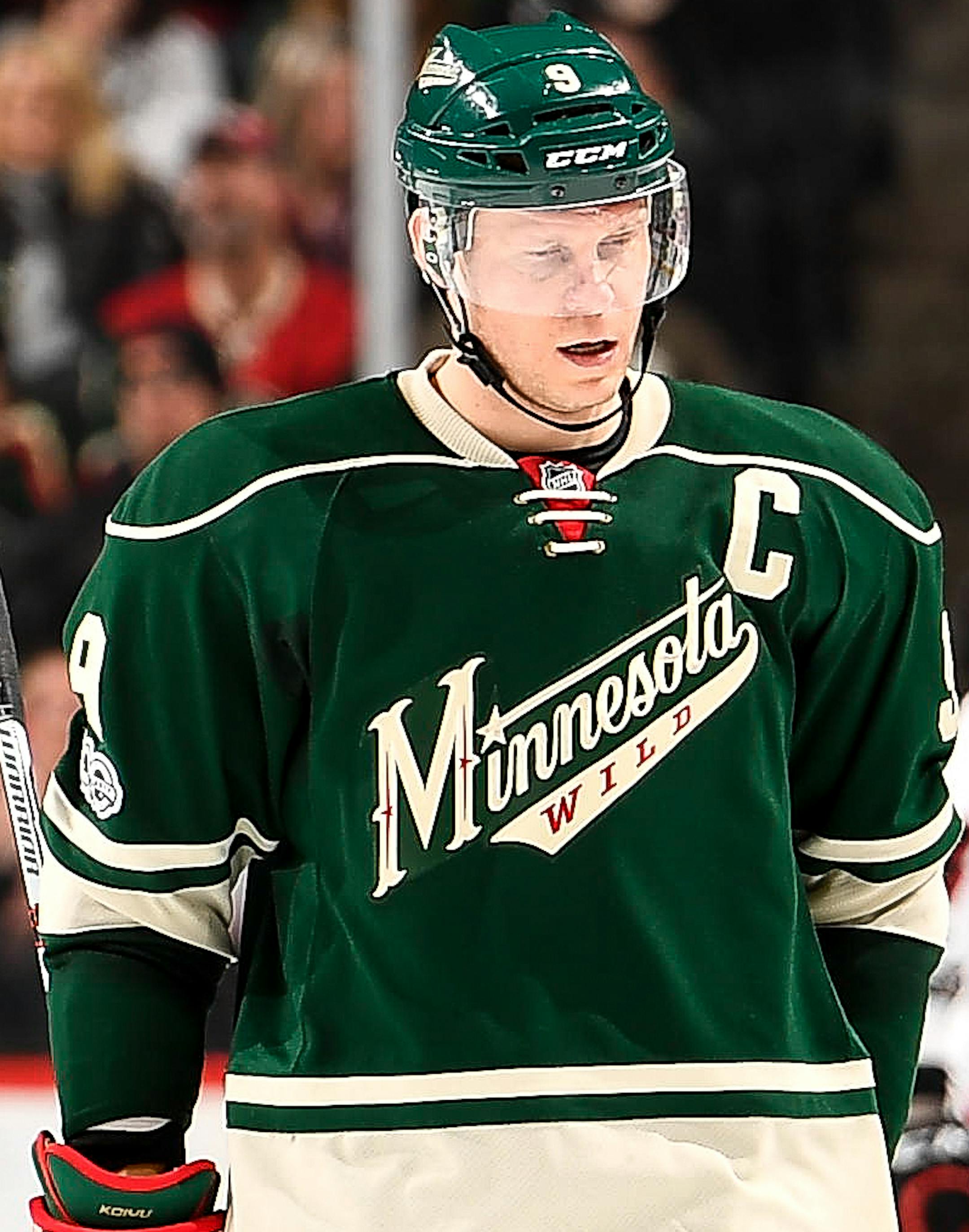 Minnesota Wild defenseman Matt Dumba (24), right wing Nino Niederreiter (22) and center Mikko Koivu (9) were dejected after allowing a goal by Chicago Blackhawks left wing Richard Panik (14) in the third period, giving Chicago a 3-2 lead. ] AARON LAVINSKY ï aaron.lavinsky@startribune.com The Minnesota Wild played the Chicago Blackhawks on Wednesday, Feb. 8, 2017 at Xcel Energy Center in St. Paul, Minn.