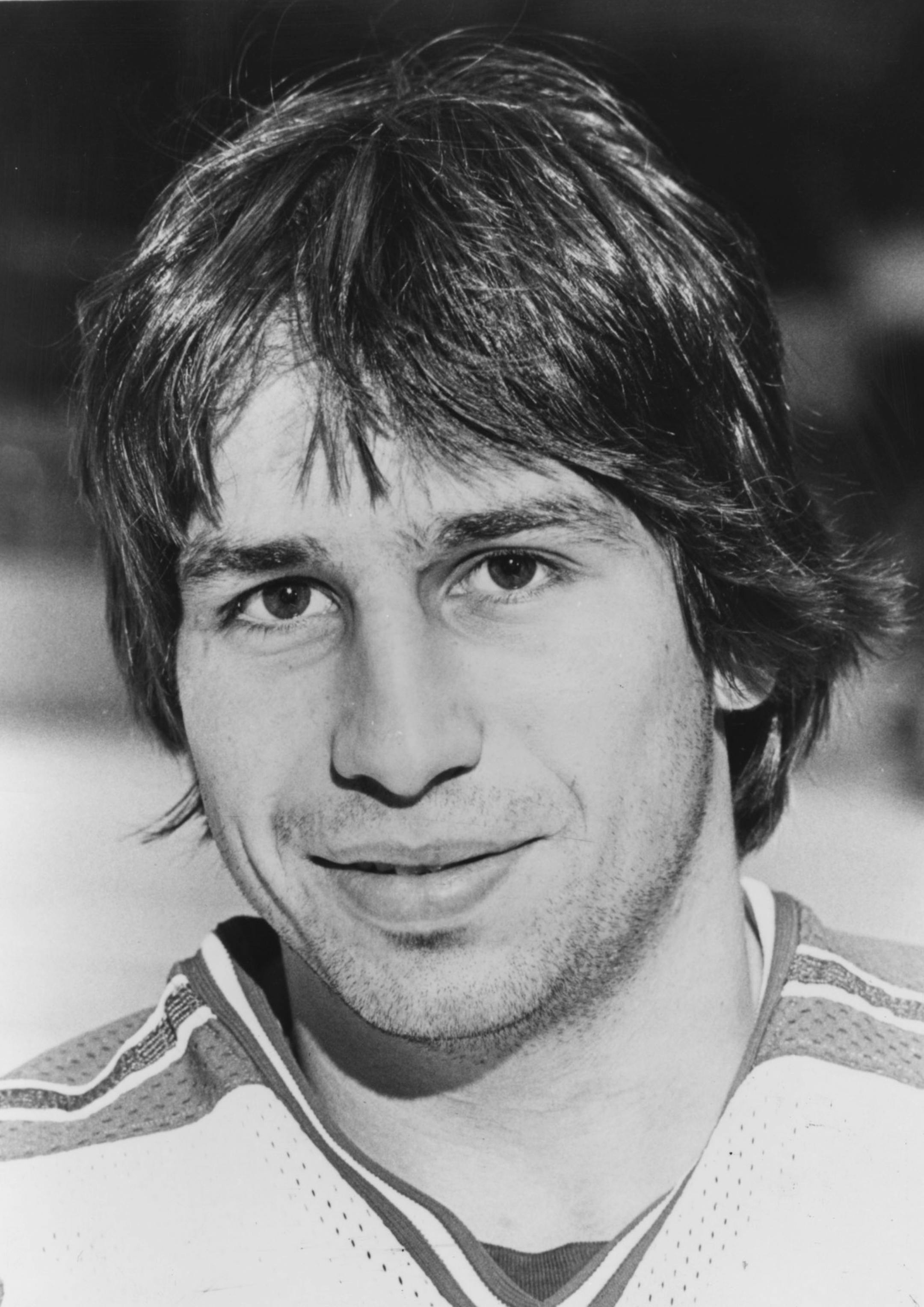 Mark Pavelich, pro hockey. See item Sun Feb 23, 2003, Star Tribune, page B1 rail. File photo courtesy of the New York Rangers pro hockey team (from the 1981-82 season).