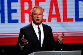 Independent presidential candidate Robert F. Kennedy Jr. talks during a campaign event, in West Hollywood, Calif., Thursday.