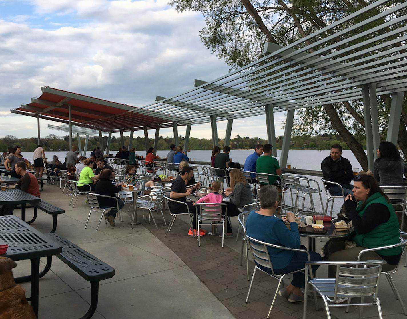 Sandcastle restaurant at Lake Nokomis.