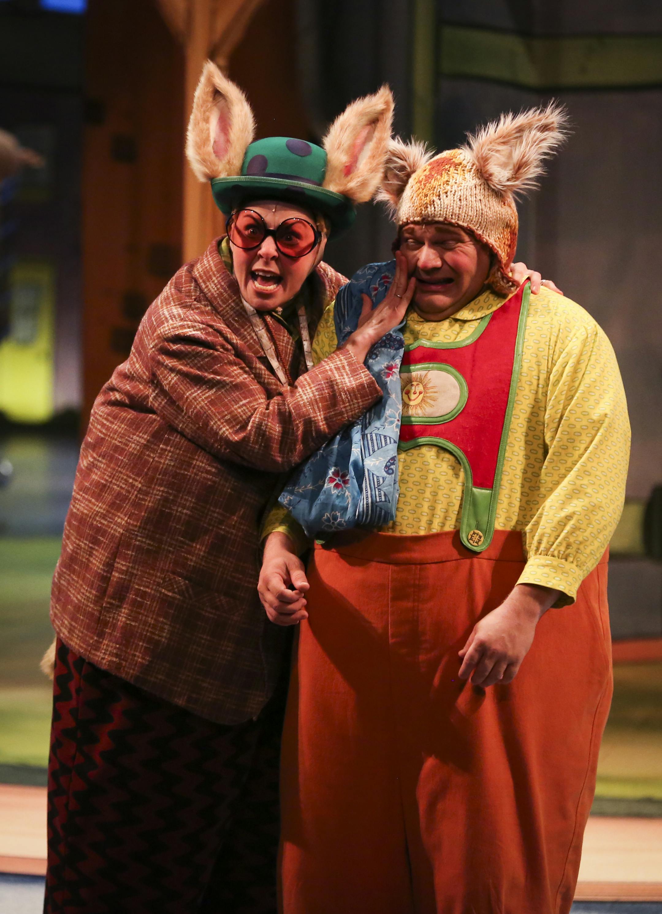 Actors Autumn Ness and Reed Sigmund performed during a dress rehearsal for Busytown at the Children's Theatre on Sunday, Sept. 14, 2014, Minneapolis, Minn. ] RENEE JONES SCHNEIDER • reneejones@startribune.com