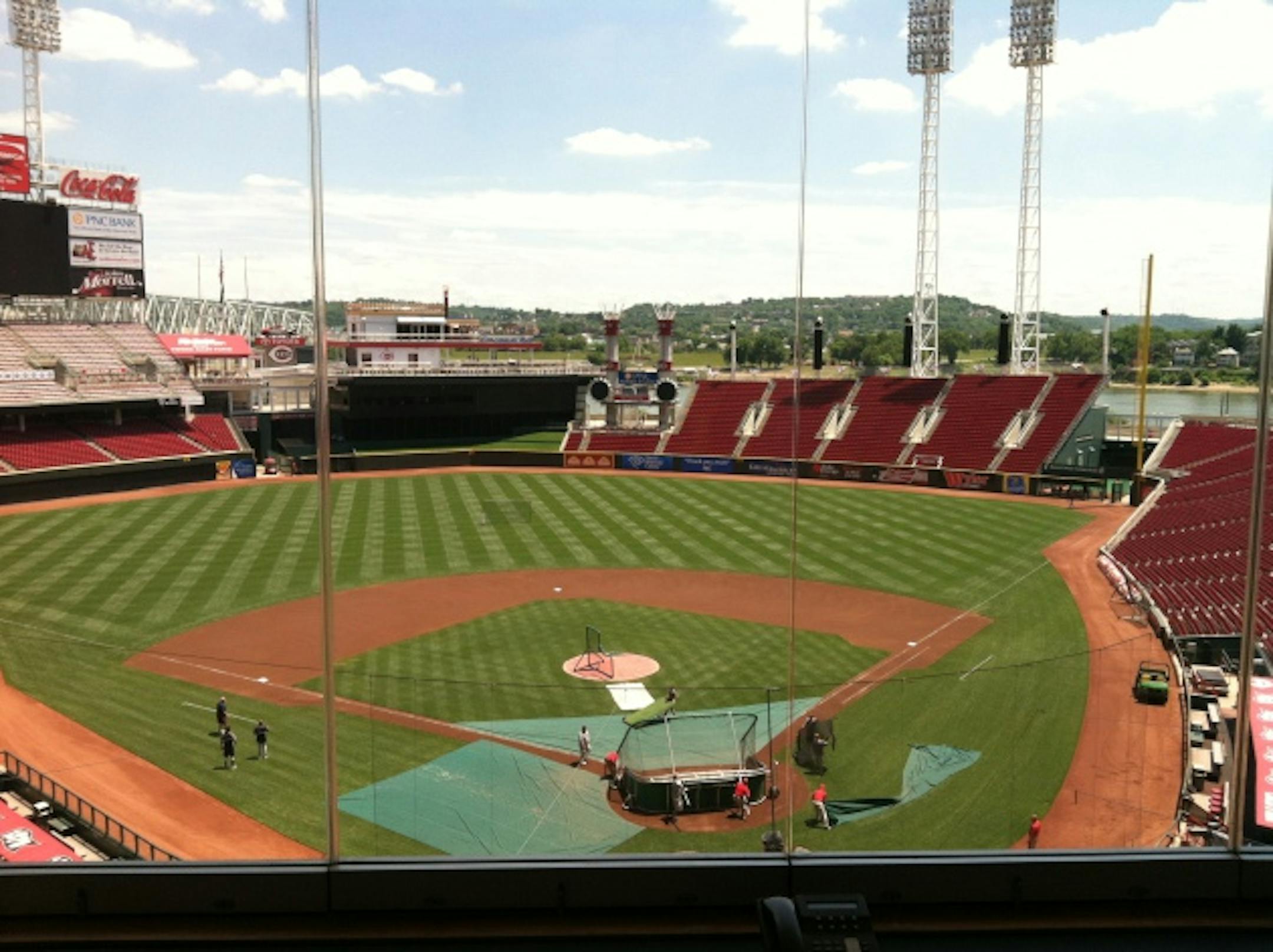 Great American Ballpark (press box view)