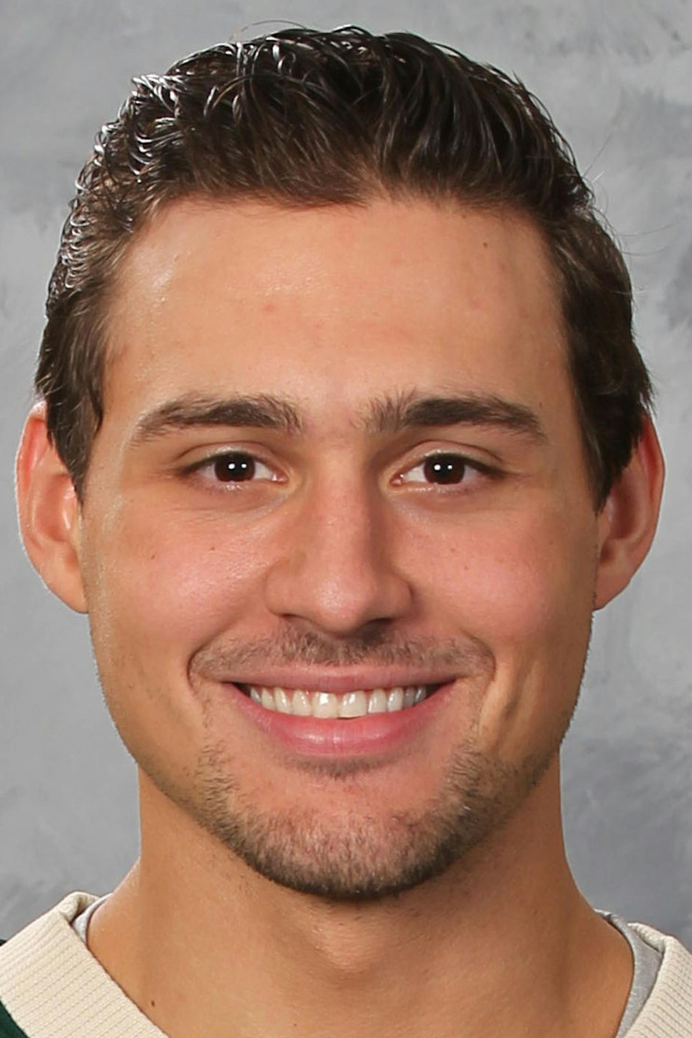 ST. PAUL, MN - SEPTEMBER 17: Nino Niederreiter #22 of the Minnesota Wild poses for his official headshot for the 2015-2016 season on September 17, 2015 at the Xcel Energy Center in St. Paul, Minnesota. (Andy King/NHLI via Getty Images) *** Local Caption *** Nino Niederreiter ORG XMIT: 570172171