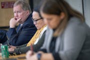 The University of Minnesota will pay more than $200,000 to search for a new president. In this photos, regents discussed qualities in an interim leade