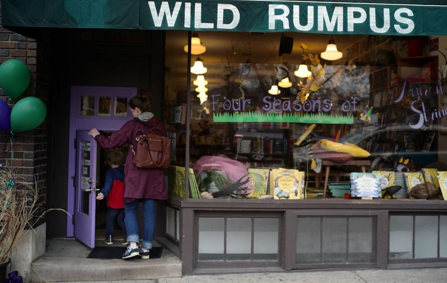 There is a little door for little people in the entrance to Wild Rumpus.